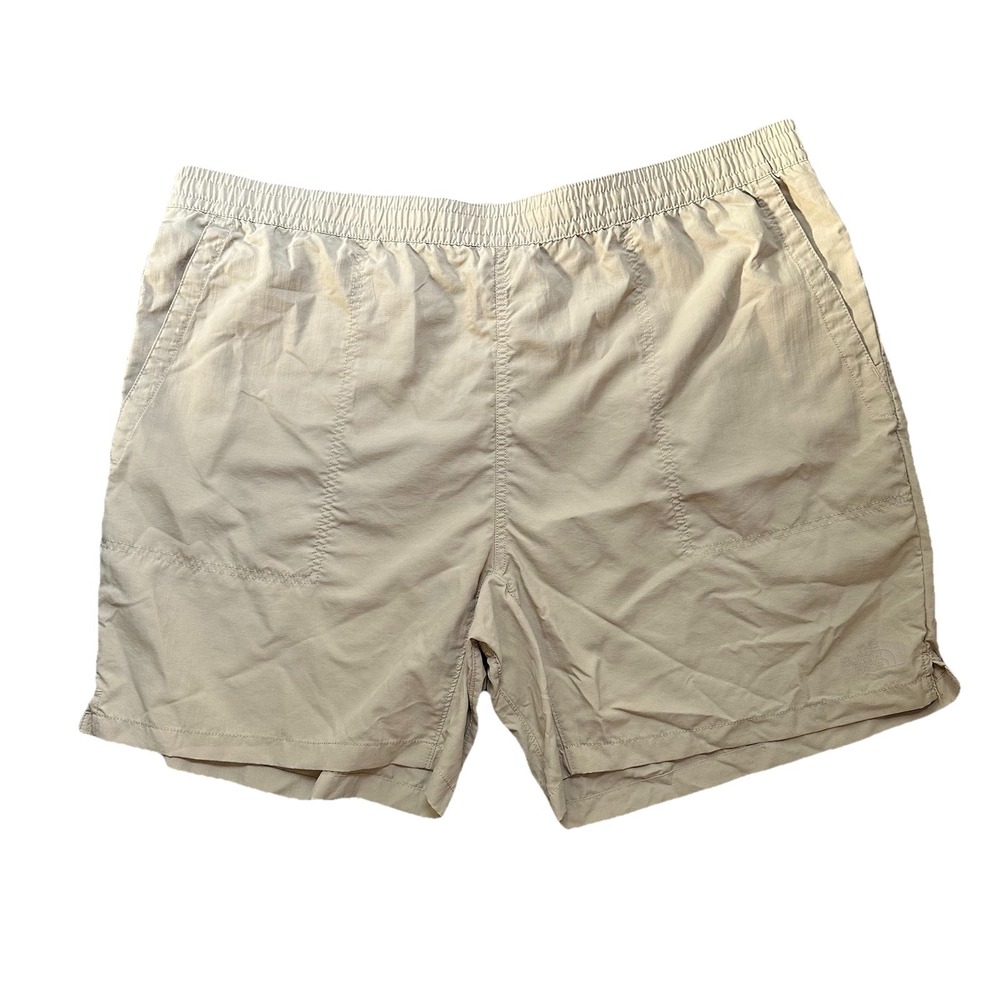 The North Face Pull On Adventure Shorts Khaki Stone 5" Mens XXL Hiking Gorpcore‎
